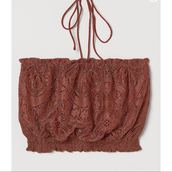 H&M ~Tiered Lace Maxi Skirt/Matching short tube top (NWT) - Picture 5 of 7